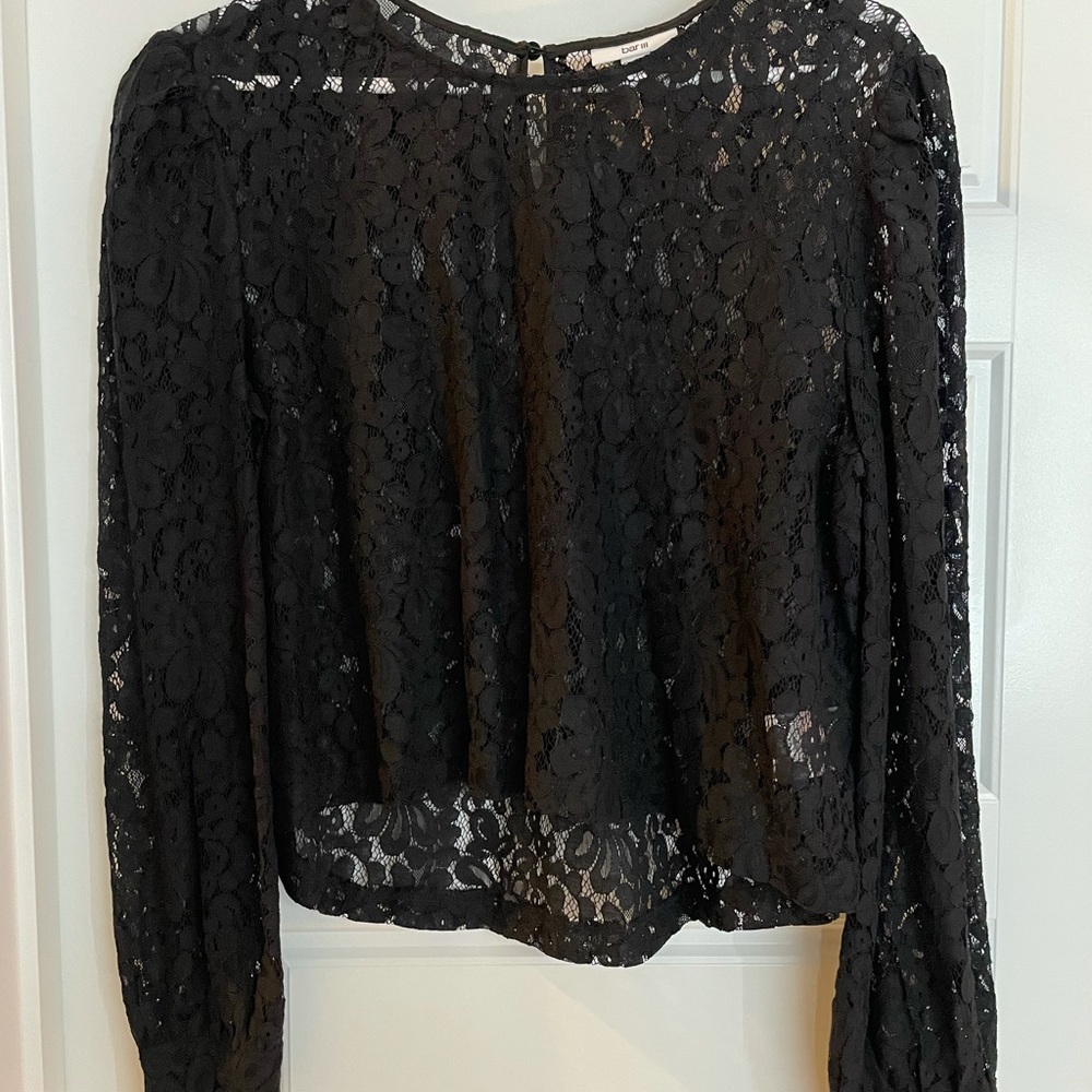 Bar III long sleeve mid drift shirt. NWT. Large.